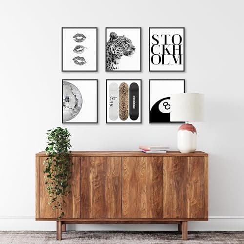 TwoDays Stockholm Style Room Decor for Women, Chic Trendy Wall Art for Living Room Aesthetic, Luxury Fashion Posters for Home Bedroom Apartment Dorm (8" X 10", Set of 6, UNFRAMED) thumbnail 7