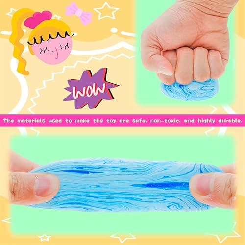 Easter Egg Squishy Fidget Toys, 3 Pack Stress Relief Sensory Toys for Kids & Adults, Colorful Marbled Squishy Balls, Easter Basket Stuffers, Party Favors & Gifts for Easter Celebrations thumbnail 4