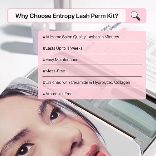 ENTROPY MAKEUP Lash Lift Kit, No-glue Lash Perm Kit, Professional Eyelash Perm Kit for Long-Lasting Curl, Up to 4 Weeks Natural Lift, Nourishing with Ceramide & Hydrolyzed Collagen, Hypoallergenic thumbnail 3