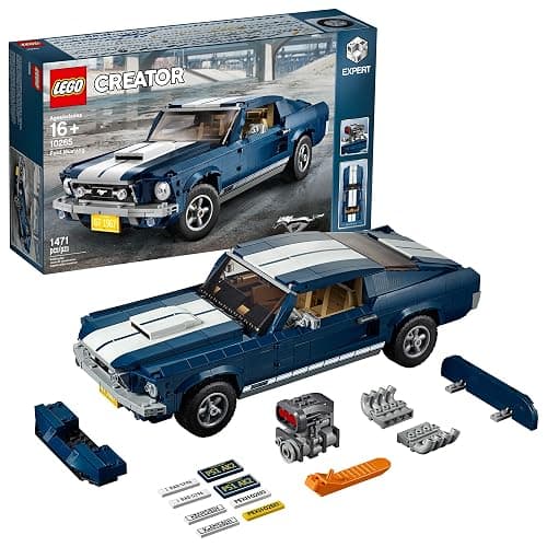 LEGO Creator Expert Ford Mustang 10265 Building Set - Exclusive Advanced Collector's Car Model, Featuring Detailed Interior, V8 Engine, Home and Office Display, Collectible for Adults and Teens - Image 1
