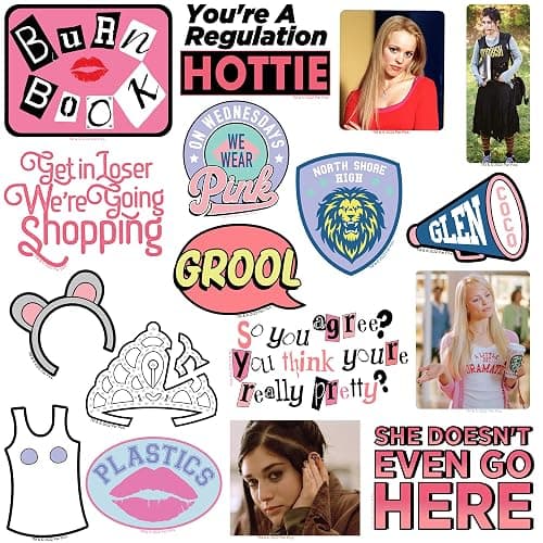 Mean Girls 50ct Vinyl Large Deluxe Stickers Variety Pack – Die Cut Decals for Laptop, Water Bottle, Scrapbooking, Tablet, Indoor/Outdoor thumbnail 5