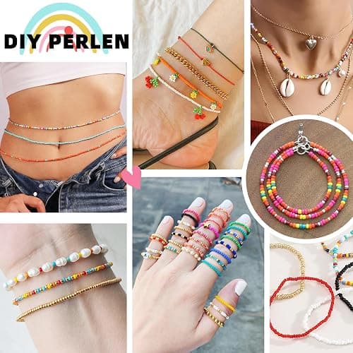 WHCPCYO 12000 Stück 24 Farbe Selber Machen Perlen für Armbänder 3mm Set Zum Auffädeln, Mit Nummer Buchstaben, Holz Perlen, Geschenkidee für Weihnachten, Urlaub, Geburtstage, Partys, Belohnungen thumbnail 5