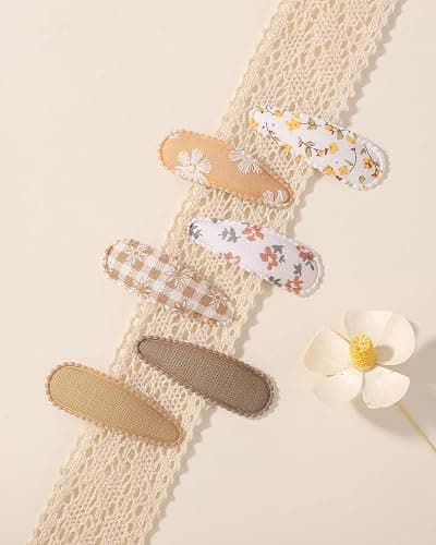 doboi 40Pcs Toddler Hair Clips Hair Barrettes Baby Girls Hair Bows Clips Floral Print Non Slip Snap Hairpins Flower Hair Clips for Girls Kids Toddler Hair Accessories thumbnail 8