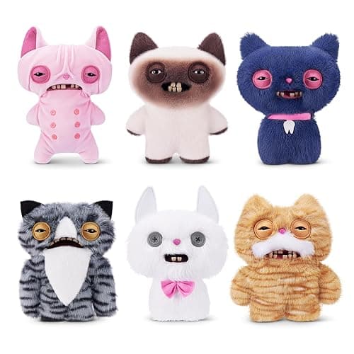 Fuggler Alley Cats 9-Inch Plush Toy (Wide Eyed Cat) by ZURU – Funny Ugly Monster Stuffed Animal with Human-Like Teeth, Collectible Plush for Kids, Tweens, Teens, Adults & Cat-Loving Weirdos thumbnail 4