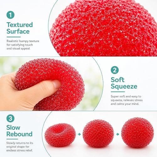 NKMJOK 2 PCS Slushy Squishy,Crunchy Stress Ball, Wax Cracking Squishy for Ofice Stress Relief Focus, Hand Sensory Tool with Moldable Texture for Anxiety Management and Mindfulness Practice thumbnail 3