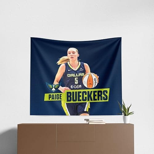 Northwest WNBA Player Printed Wall Hanging Tapestry, Woven Polyester Fabric, Decorative Fan Art thumbnail 5