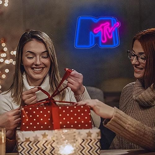 Music Neon Sign for Wall Decor Dimmable Music Neon Light Up Sign for Man Cave Neon Lights for Bedroom Led Neon Sign Suitable for Record Studio Bar Nightclub Party Concert Venue Size 13.77*9.64(P004) thumbnail 7