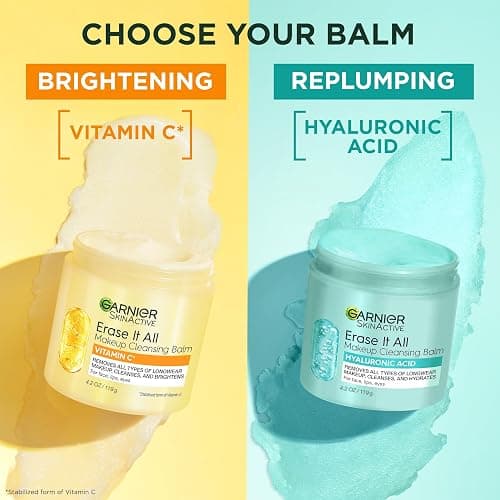 Garnier Erase It All Makeup Cleansing Balm with Vitamin C, Brightening Facial Cleanser and Makeup Remover, 4.2 Oz thumbnail 7