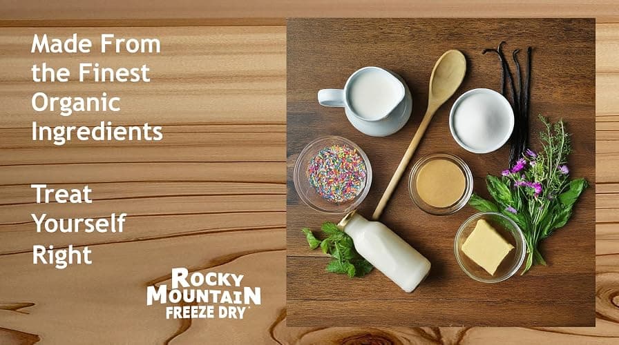 Freeze Dried Ice Cream - Birthday Cake Ice Cream That Doesn’t Melt - Crunchy Creamy Snack with Clean Ingredients - Shelf-Stable Party Snack - Rocky Mountain Freeze Dry (1 OZ, Birthday Cake) thumbnail 5
