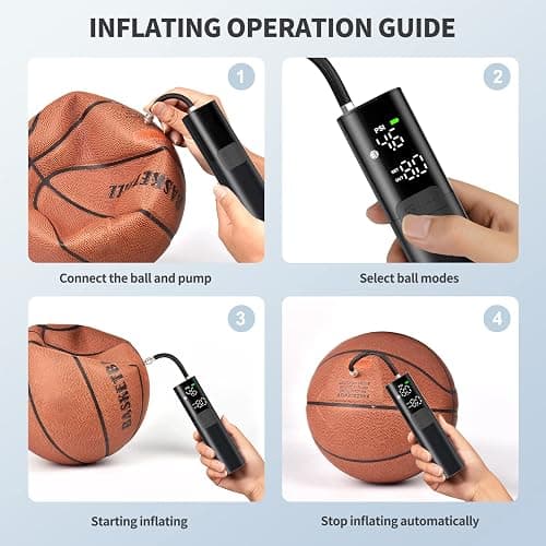 Portable basketball electric pump thumbnail 4