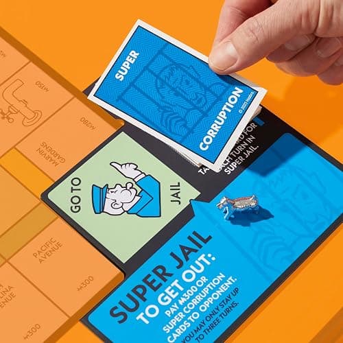 Monopoly Go to Jail Expansion | Add More Fun to Classic Monopoly Game and Play Faster | Ages 8+ | 2-6 Players | 40 Mins. | Family Board Games | Kids thumbnail 10