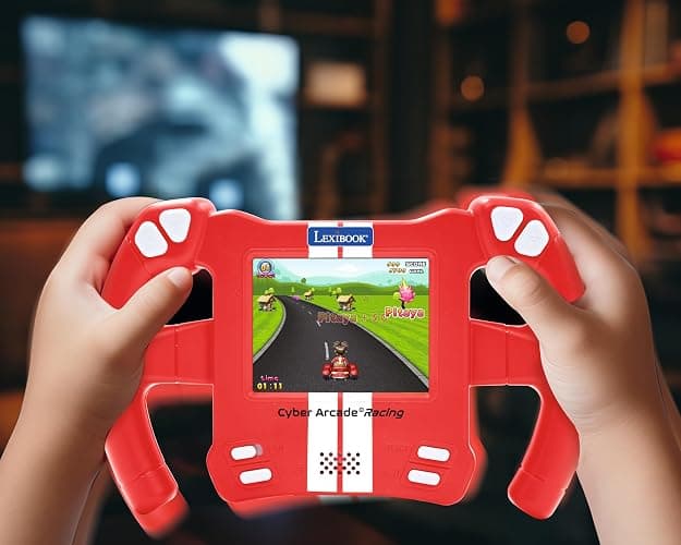 Lexibook, Cyber Arcade, Motion Console, 30 racing, action and puzzle games, Control by tilting, Red, JL3150 thumbnail 6