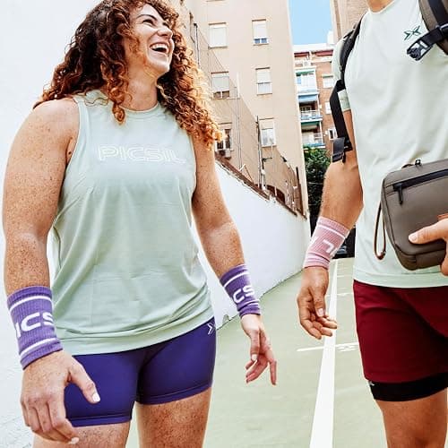 PICSIL - Cotton Sports Wristbands | Absorbent and Breathable | Ideal for Gym, Cross Training, Running and Tennis | Use with Grips | Unisex Design | thumbnail 6