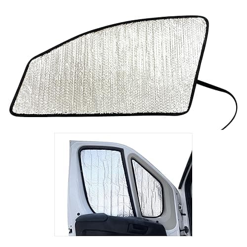 YelloPro Custom Fit Front Seat Side Window Sunshade for 2014 2015 2016 2017 2018 2019 2020 2021 2022 2023 2024 2025 Dodge RAM ProMaster Full Size Cargo Van Chassis Cab Cutaway Window Van (4pcs) - Image 1