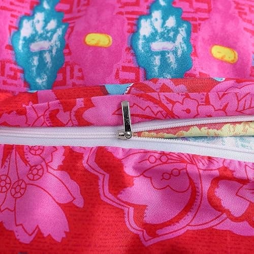 Boho Queen Duvet Cover, 100% Microfiber Ethnic Bohemian Colorful Bedding Set for Men Women, Yellow Orange Modern Geo Bohemian Print Duvet Cover, with Zipper Closure Luxury Soft Durable (Queen, 3pcs) thumbnail 8