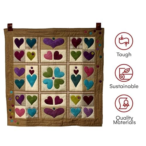 Precision Quilting Tools Quilting Supplies - Premium Wall Tapestry Hanger, Durable Large Tapestry Wall Hanging Clips with 2 Screws for Easy Display - Wood, 3.25 x 2 Inches - Dark Stain Finish thumbnail 6