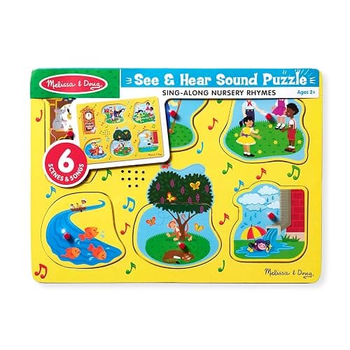 Melissa & Doug Nursery Rhymes 1 Light-Activated Sound Puzzle - 6 Pieces thumbnail 7