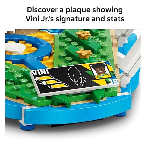 LEGO Editions Vini Jr. – Soccer Highlights - Building Set for Boys & Girls, Ages 10+ - Collectible Soccer Gift W/Plaque - Kids Bedroom or Shelf Decor - 43027 thumbnail 5