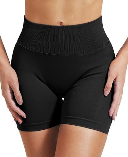 VOYJOY Women Workout Impact Shorts 2.5"/ 3.6"/ 4.5"/ 6" Scrunch Butt Lifting Gym Seamless Booty Biker Shorts thumbnail 4