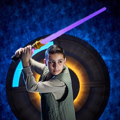 STAR WARS Power Crystal Lightsaber, 7 Colors & 10 Crystals, 50+ Color-Changing Combinations, Lights & Sounds, Toys for Boys & Girls, Kids, Ages 4+ thumbnail 5