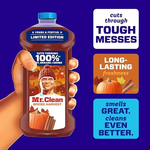 Mr. Clean All Purpose Cleaner, Cleaning Liquid, Spiced Harvest, 41oz thumbnail 2