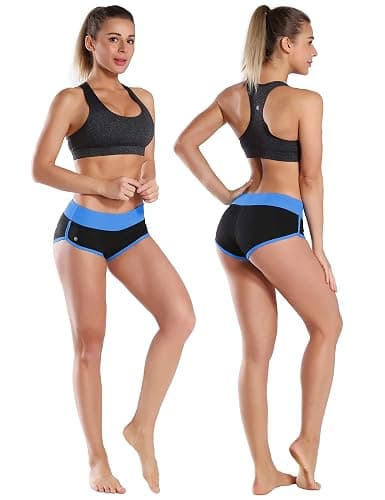 BUBBLELIME Women's 2.5"/4"/5" High Waist Workout Shorts Tummy Control 4 Way Stretch Yoga Running Shorts with Side Pockets thumbnail 3