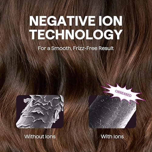 Hair Dryer, Wavytalk Turblow Pro Fast Drying Blow Dryer with Diffuser, High Speed Hair Dryer with 110,000 RPM, Pro Negative Ions for Reduces Damage, Frizz Smoothing, 3 Speeds & 3 Temps, Pink thumbnail 7