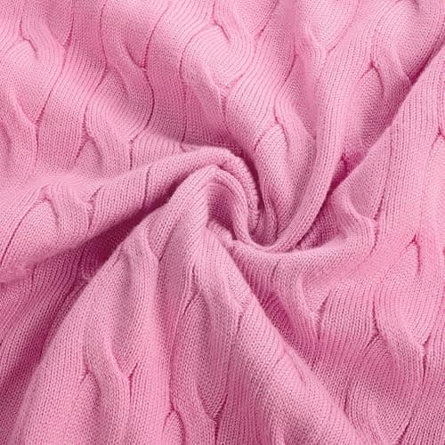 GRACE KARIN Womens Long Sleeve Button Up Cable Knit Cardigan Lightweight 2025 Crewneck Button Down Sweaters for Women thumbnail 6