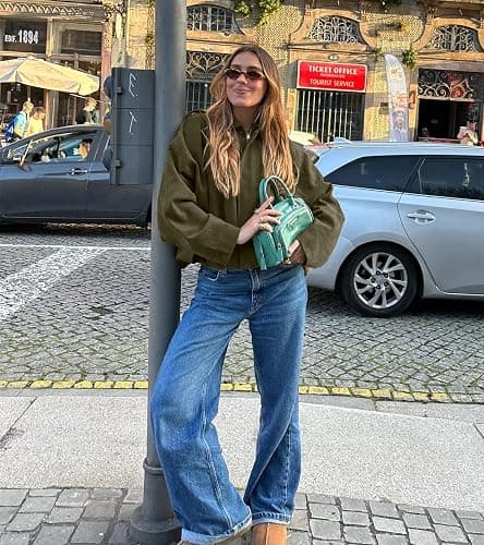 Bnigung Womens Faux Suede Bomber Jacket Casual Lapel Pilot Cropped Coat Oversized Motorcycle Jackets 2025 Outerwear thumbnail 2