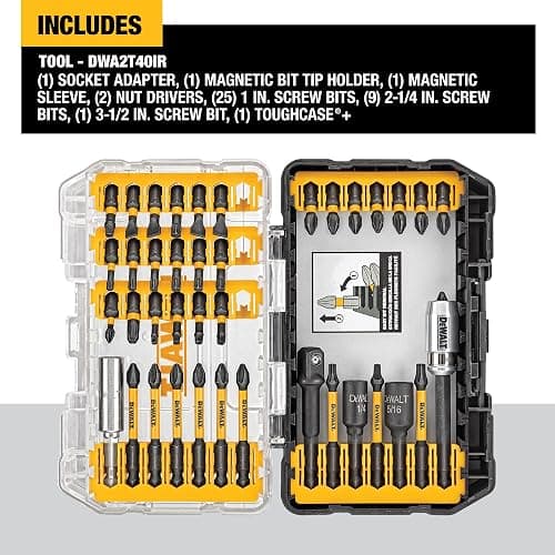 DEWALT Screwdriver Bit Set, Impact Ready, FlexTorq, 40-Piece (DWA2T40IR) thumbnail 5