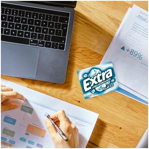 EXTRA Polar Ice Sugar Free Chewing Gum, Party Favors, Gum Packs Bulk, with Strong Mint Flavor for Freshening Breath, 35 Ct (6 Pack) Individually Wrapped Packs for Long Lasting Freshness thumbnail 7