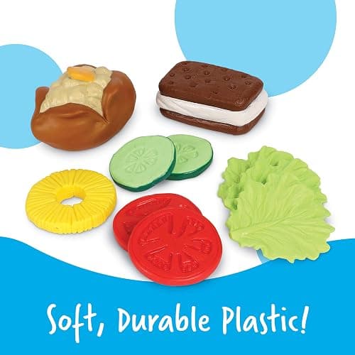 Learning Resources New Sprouts Bundle of Breakfast, Lunch and Dinner - Food Toys, Pretend and Play, Imaginative Skills, Toddlers Kitchen Toys, Fruit and Vegetable Basket, Gifts for Boys and Girls thumbnail 5