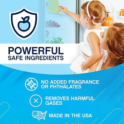 NonScents Refrigerator Deodorizer – Odor Eliminator for Fridge & Freezer – Outshines Baking Soda & Deodorizer with Activated Charcoal – Unscented & Long-Lasting, Freshen Refrigerator thumbnail 3
