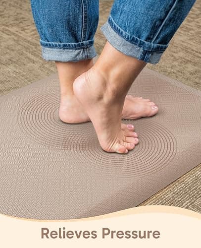 Ophanie Kitchen Mats for Floor,3/4 inch Thick,20x32 Anti Fatigue Cushioned Mat with 99+ Pairs of Anti-Slip Bottom Ridges,Kitchen Rugs,Waterproof,Comfort Ergonomic Standing Mat for Office,Home,Sink thumbnail 3