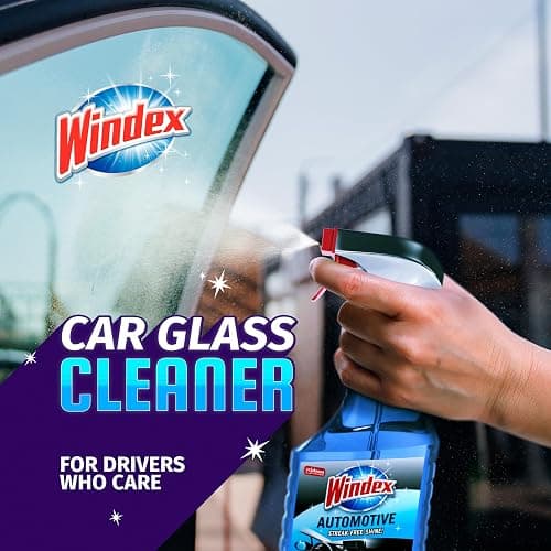 Windex Automotive Car Window and Glass Cleaner, Streak-Free Shine for Car Glass Exteriors, Tinted Windows, and Interior Electronics, 23 fl oz thumbnail 2