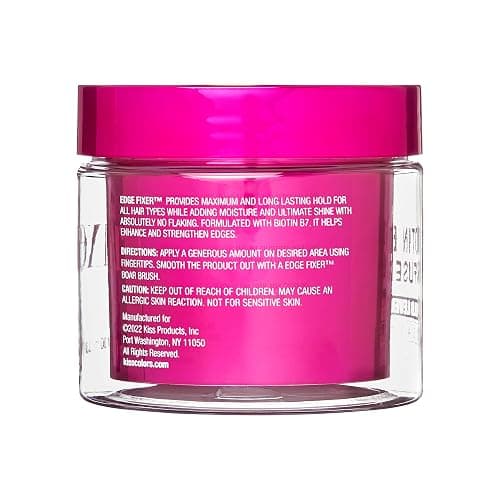 KISS COLORS & CARE Maximum Hold Edge Fixer, Non-Greasy Gel Formula Infused With Biotin B7, 24 Hour Hold, ‘Very Cherry’ Scented, 3.38 Fl. Oz. (100 ml) thumbnail 2