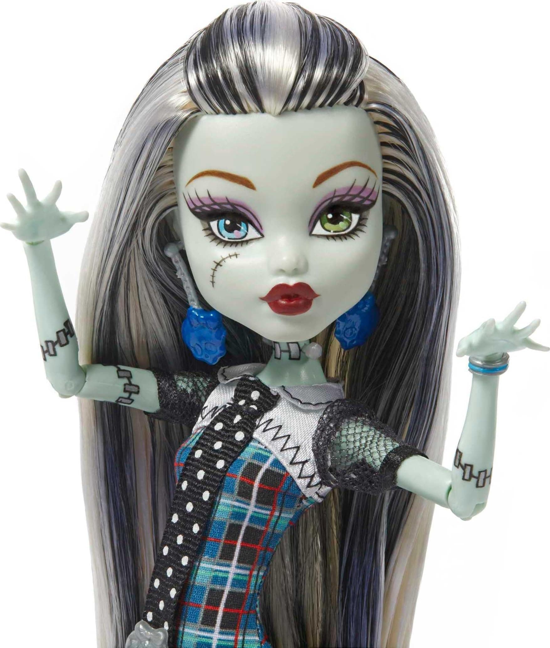 Monster High Frankie Stein Boo-Riginal Creeproduction Doll with Doll Stand & Accessories thumbnail 3