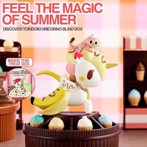 Tokidoki - Frozen Treats Unicorno Blind Box – Collectible Mystery Figure – Cute Miniatures – Surprise Gift for Kids & Collectors – Random Unicorn Collectibles - 1 Pack thumbnail 4