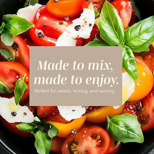 COOK WITH COLOR Mixing Bowls with Lids - 12 Piece Plastic Nesting Bowls Set includes 6 Prep Bowls and 6 Lids, Microwave Safe Mixing Bowl Set, Brown Embossed thumbnail 4