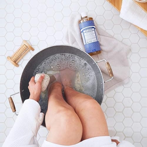 Dr. Bronner's Pure-Castile Magic Liquid Soap - Made with Regenerative Organic Certified Oils- 18-in-1 Uses for Face, Body, Hand, Hair, Laundry & More- Vegan, Non-GMO- Body Wash- Peppermint,32oz thumbnail 3