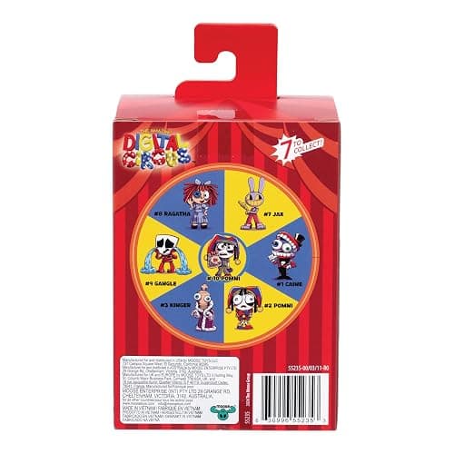 Amazing Digital Circus The Officially Licensed Pomni Vinyl Figure, Quality 4"/10.1 CM Boxed Collectible Figure with See-Thru Bag of Fries & Collector Card, 7 Vinyl Figures to Collect thumbnail 3
