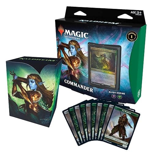 Magic The Gathering Kaldheim Commander Deck – Elven Empire | 100 Card Ready-to-Play Deck | Green-Black - Image 1