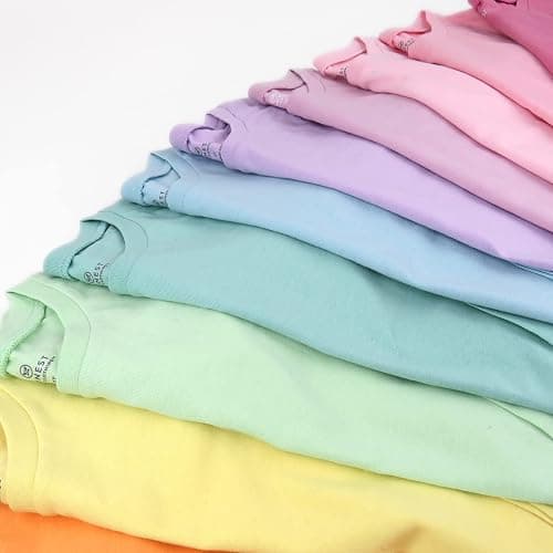 HonestBaby 10-Pack Long Sleeve T Shirts 100% Organic Cotton for Toddler, Boys, Girls thumbnail 4