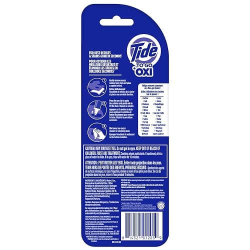 Tide To Go Instant Stain Remover, Tide Pen Stain Remover for Clothes, Instant Stain Remover Pen & Spot Cleaner, Portable & Travel-Friendly, Works on Food & Drink Stains, 1 Count Pack thumbnail 3