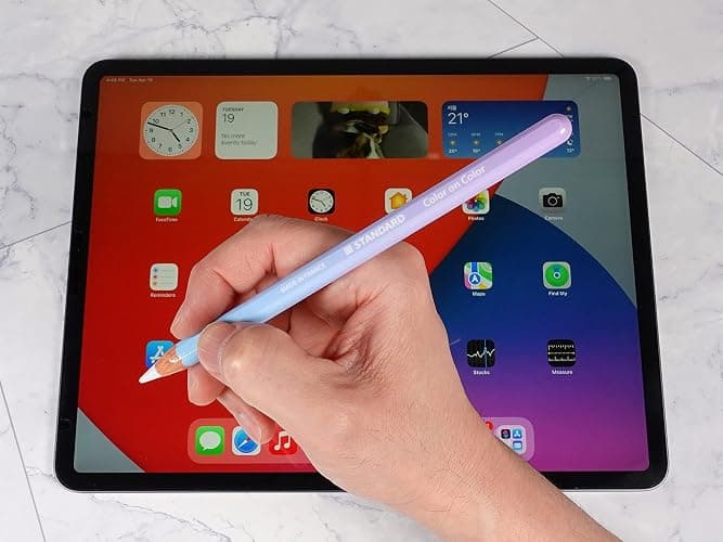 Color on Color Design Wrapping Matte Vinyl Skin for Apple Pencil 2nd and Apple Pencil Pro, 2 Units Include (G-01) thumbnail 3