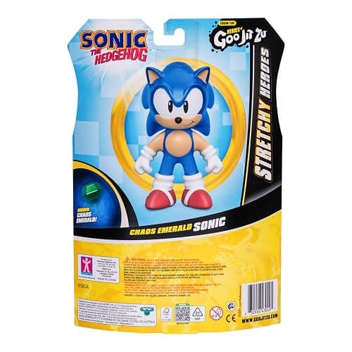 Heroes of Goo Jit Zu Sonic The Hedgehog - Chaos Emerald Sonic Stretchy Hero, Squeeze Sonic's Body to Reveal The Chaos Emerald Within His Goo, Grab Him by His Limbs and Stretch Out His Arms and Legs thumbnail 5