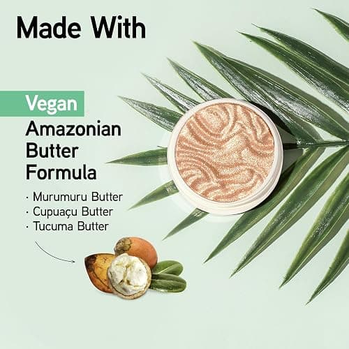 Physicians Formula Murumuru Butter Highlighter Makeup Face Powder Make Up, Champagne, Dermatologist Approved, thumbnail 4