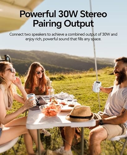 Portable Bluetooth Speaker Beach Essentials: IPX5 Waterproof for Outdoor | Powerful HD Sound,Dynamic Light,All Day Playtime,Wireless BT 5.3,TWS Pairing,Travel|Camping|Pool Accessorie,School Supplies thumbnail 6