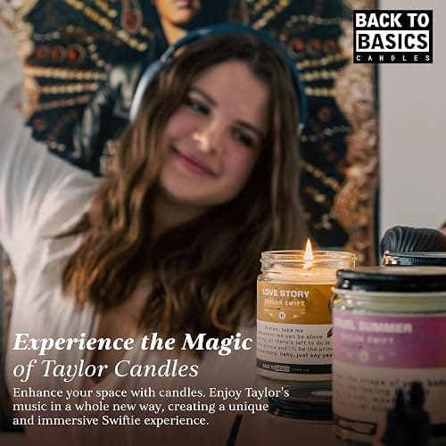 Back to Basics | Taylor Premium Candle Set - 3 Vegan Soy Coconut Wax Scented Candles for Home Decor, Birthday Gifts for Women, Best Friends, Men | Relaxing Aromatherapy Made in USA thumbnail 5