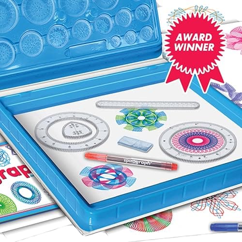 Spirograph — Deluxe Set — Spiral Art Drawing Kit — The Classic Way to Make Countless Amazing Designs — For Kids Ages 8+ thumbnail 6